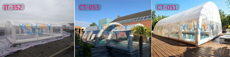 other inflatable pool tent from YOLLOY