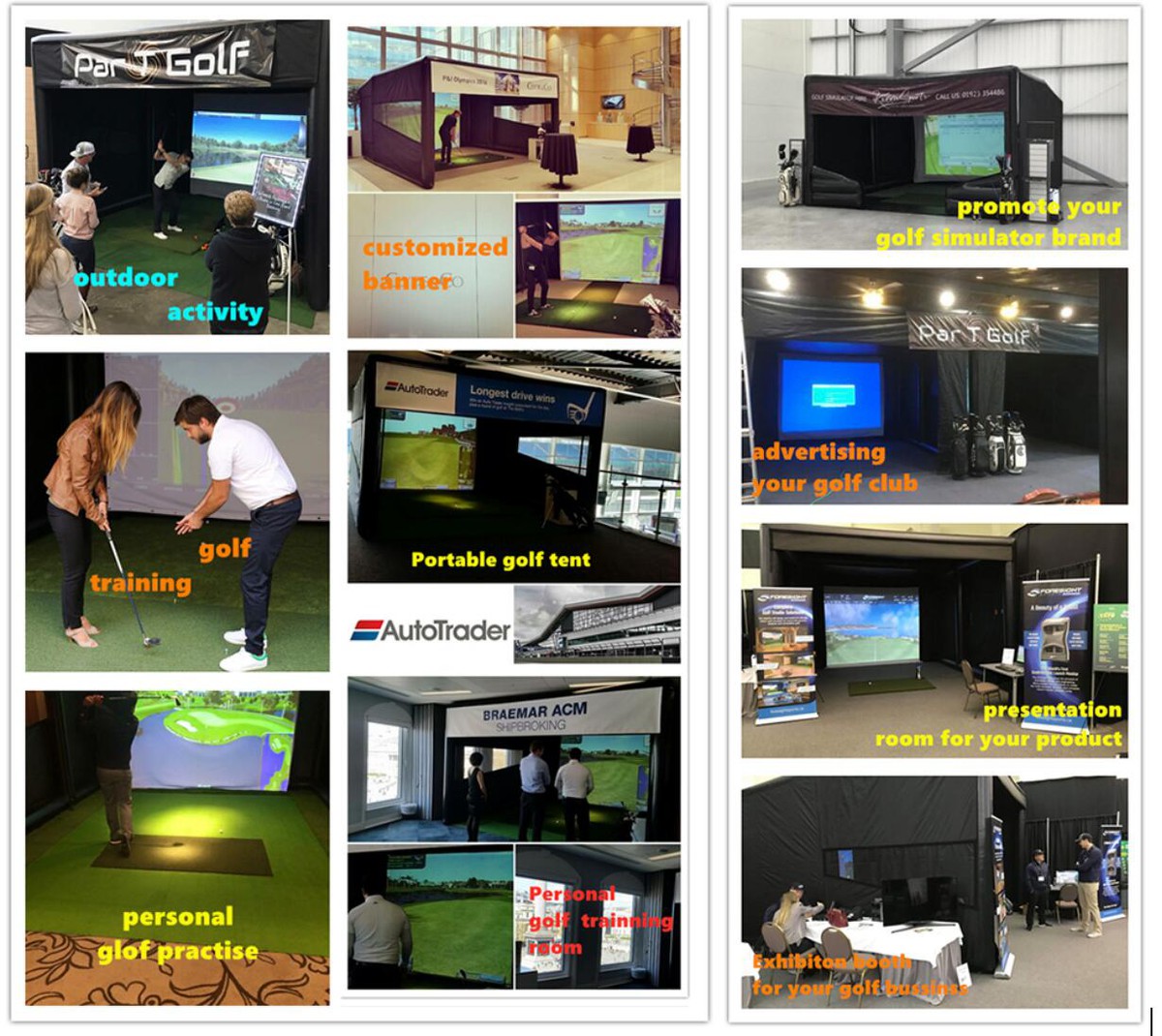 Inflatable Golf Sim Bay Tent-3 Inflatable Golf Sim Bay Tent-3