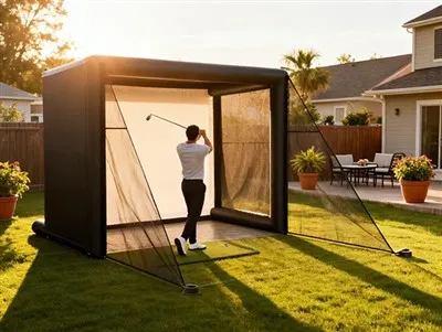 Backyard Inflatable Golf Simulator For Home
