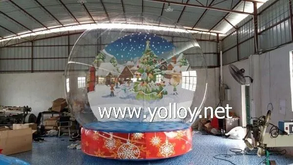 Transparent inflatable Bouncy Snow Globe