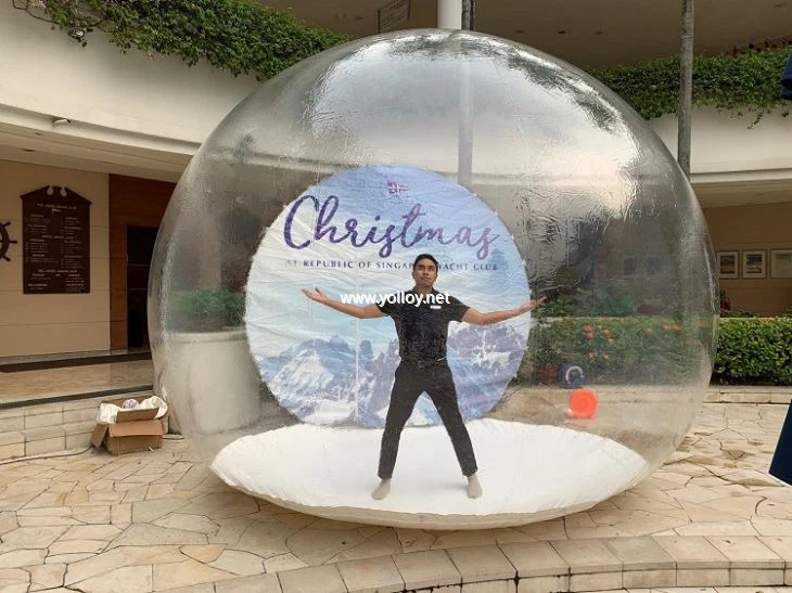 life size snow globe