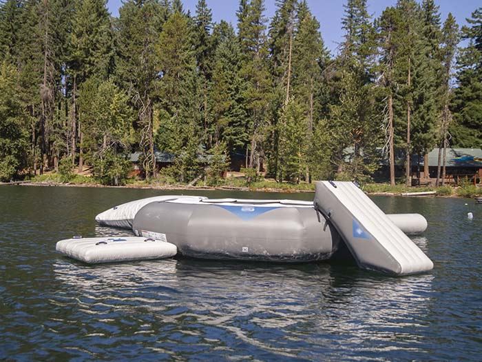 Water Trampoline Park With Slide